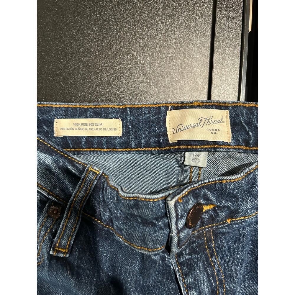 UNIVERSAL THREADS NWT $32 High Rise 90's Slim Leg Comfort Stretch Size 17 - Picture 8 of 13